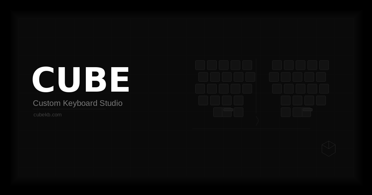 Keyboard Cube Design CUBE | Custom Keyboard Studio